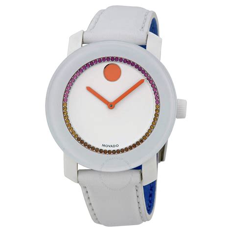 replica movado bold white watch|how to identify movado watch.